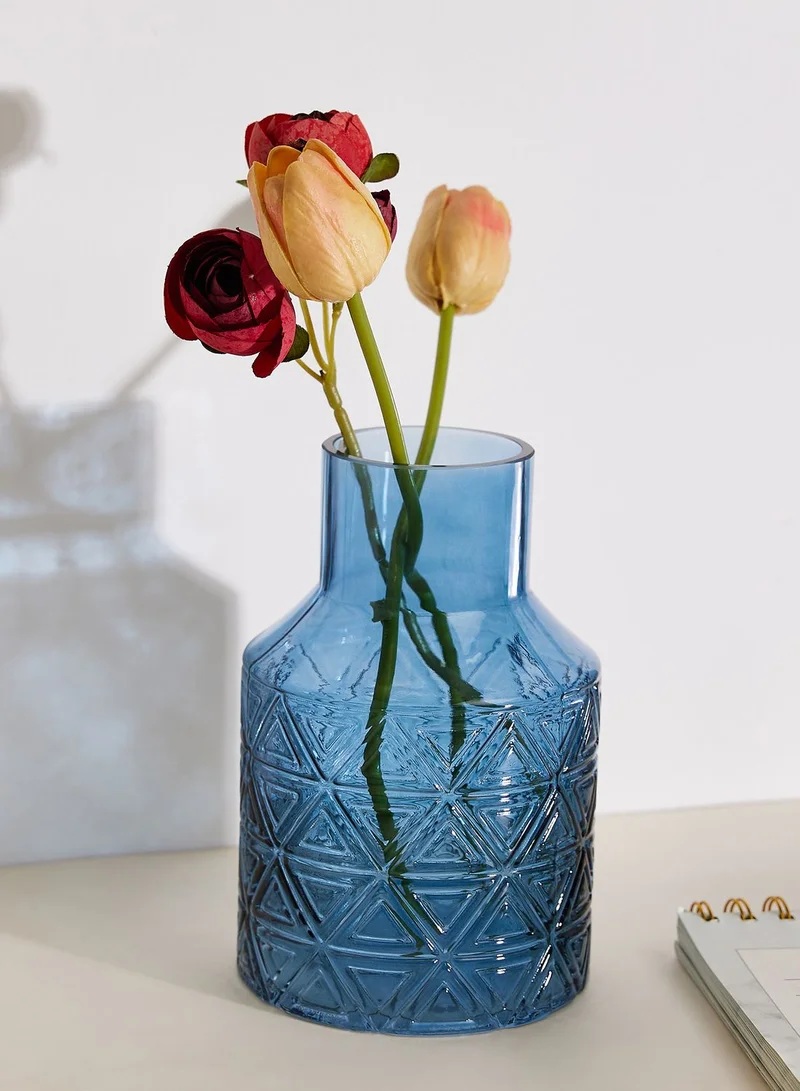 Premier Dakota Blue Glass Vase