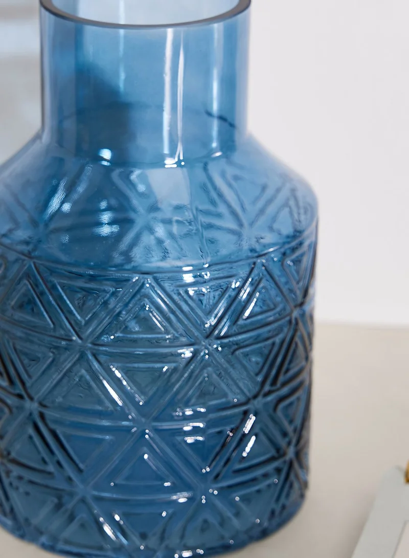 Premier Dakota Blue Glass Vase