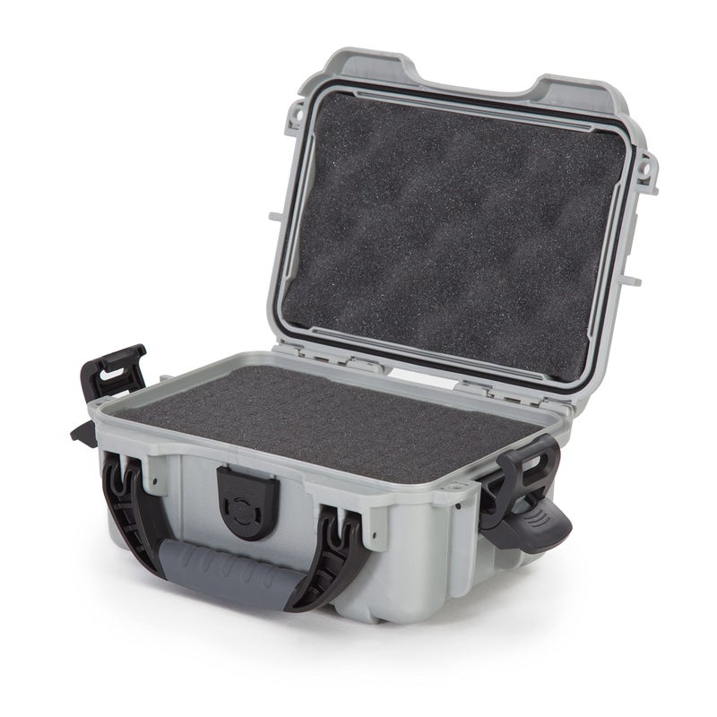 Nanuk 903 Small Waterproof Hard Case with Foam Insert 9.1" x 6.8" x 3.8"- Silver - Image 5