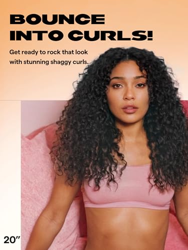 GORGIUS Glueless Curly Lace Front Wig Pre Plucked Middle Part Closure Wig 20 Inch Natural Black Pre Cut Synthetic Curl Wig Upgraded with Premium Human-Hair-Like Fiber - Image 2