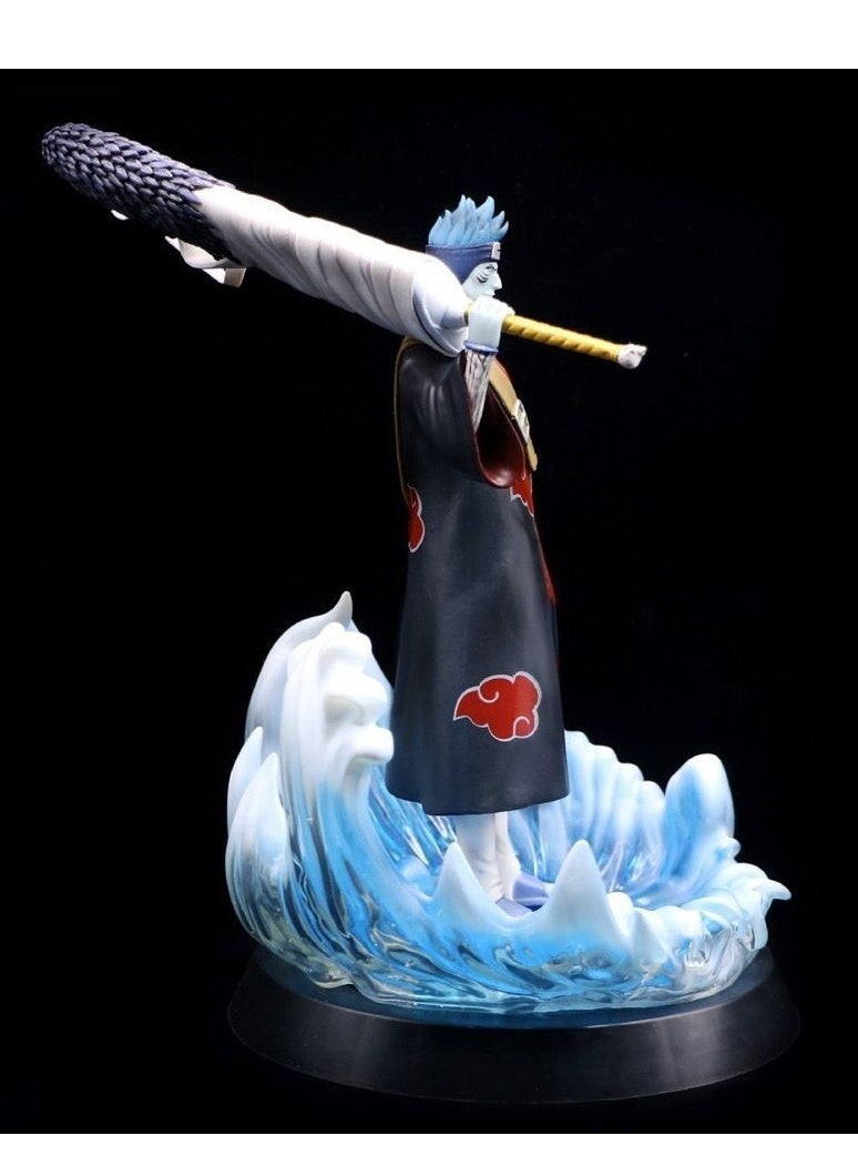 Generic - Naruto series doll model ornaments, Akatsuki tissue dried persimmon ghost shark PVC model toy decoration collection gift 36cm [with accessories] - Image 1