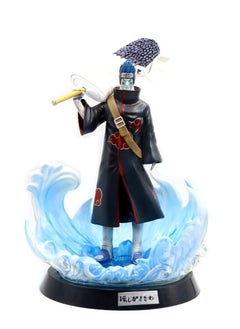 Naruto series doll model ornaments, Akatsuki tissue dried persimmon ghost shark PVC model toy decoration collection gift 36cm [with accessories]