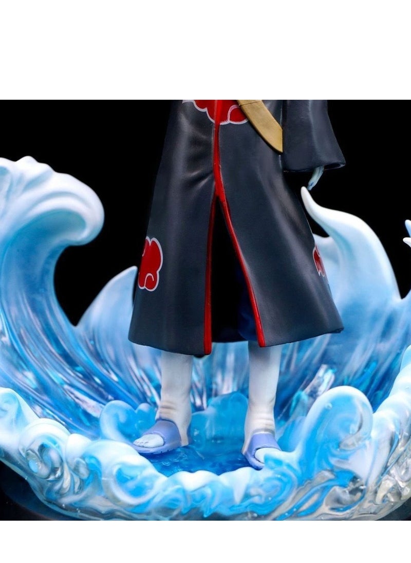 Generic - Naruto series doll model ornaments, Akatsuki tissue dried persimmon ghost shark PVC model toy decoration collection gift 36cm [with accessories] - Image 1