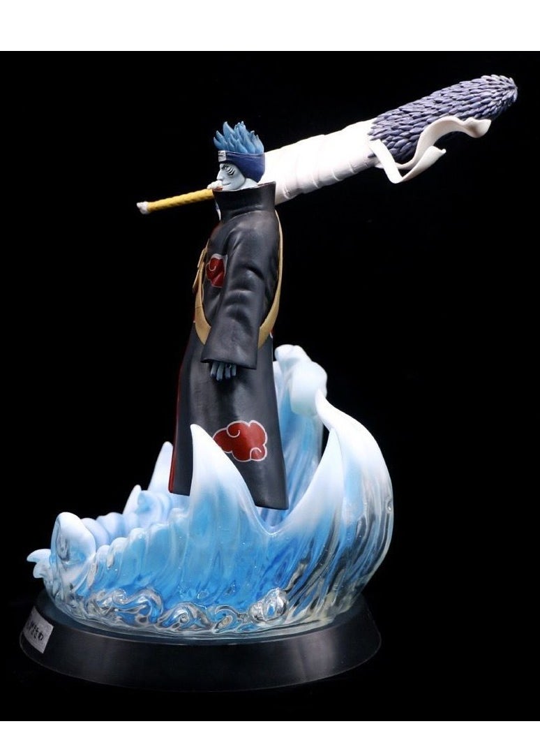 Generic - Naruto series doll model ornaments, Akatsuki tissue dried persimmon ghost shark PVC model toy decoration collection gift 36cm [with accessories] - Image 1