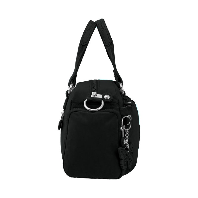 CAPRICE COLLECTION Unisex Mini Crossbody Bag – Black, Water-Resistant Nylon, Lightweight, 3.5L - Image 4