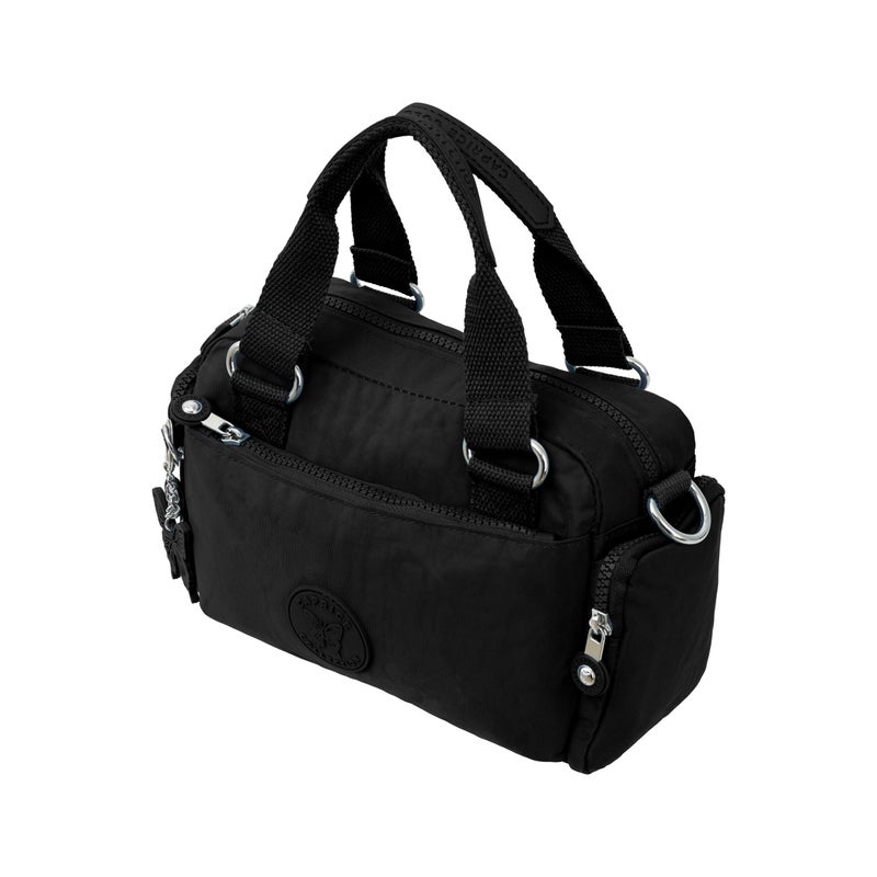 CAPRICE COLLECTION Unisex Mini Crossbody Bag – Black, Water-Resistant Nylon, Lightweight, 3.5L - Image 5