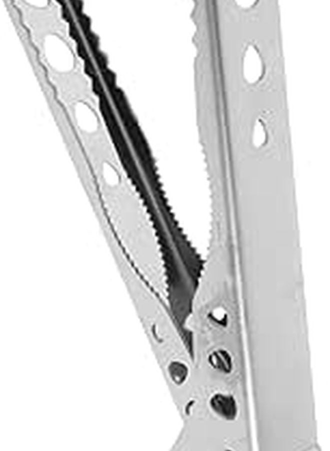 2Pcs 430 Stainless Steel Hot Plate Clamp Holder and Bowl Gripper for Camping Barbecue Microwave - Image 1