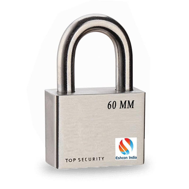 Eshcon 60MM Steel Colour Full Brass Cylinder Padlock with Computer Designed Keys - Image 2