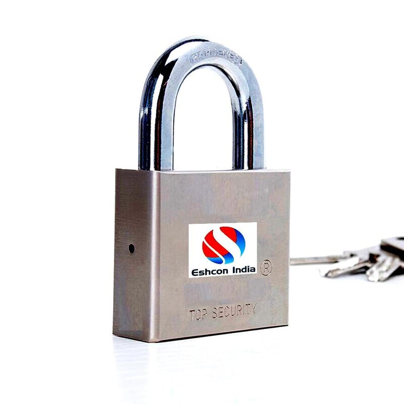 Eshcon 60MM Steel Colour Full Brass Cylinder Padlock with Computer Designed Keys - Image 1