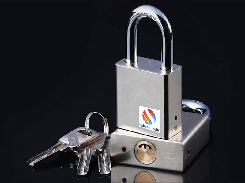 Eshcon 60MM Steel Colour Full Brass Cylinder Padlock with Computer Designed Keys - Image 3