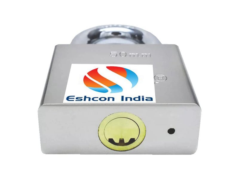 Eshcon 60MM Steel Colour Full Brass Cylinder Padlock with Computer Designed Keys - Image 4