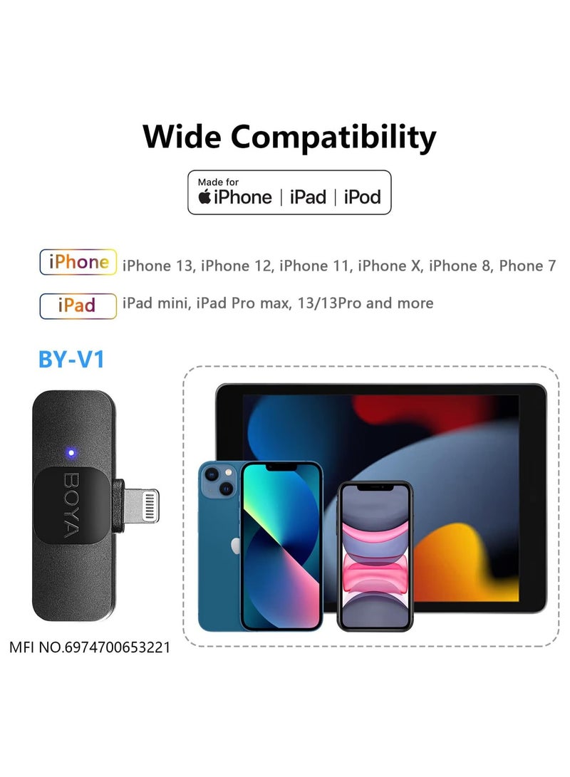 BOYA BY-V10 USB-C Connector 2.4GHz Wireless Ultracompact Microphone System - Image 4