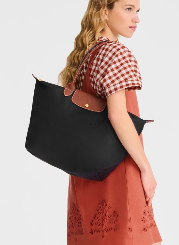 Longchamp Longchamp Le Pliage Large bag with Insert, longchamp bag (black)women's Classic Fashion Versatile Large Makeup Bag, Handbag, Shoulder Bag  - Image 3