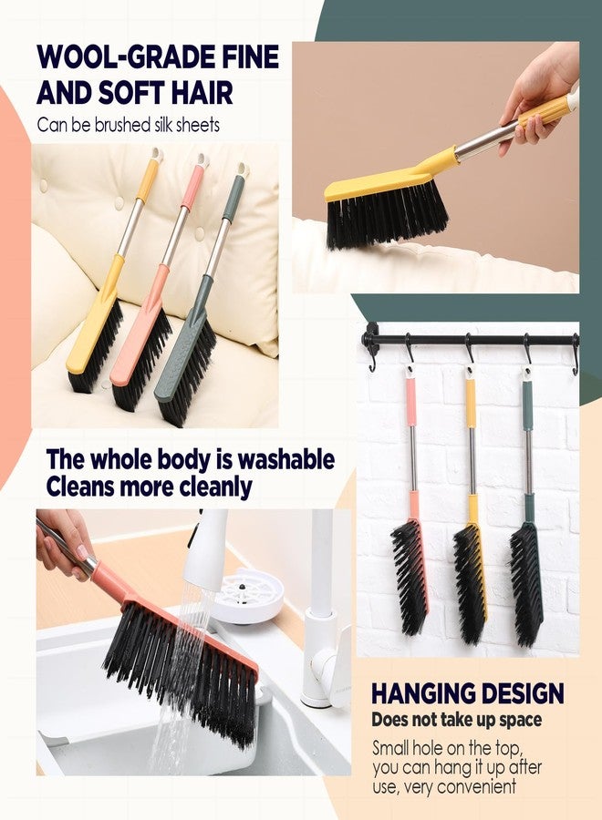 Teenyyou 6 Pcs 17'' Hand Broom Brush Soft Bristle Counter Brush Bed Cleaning Hand Broom Long Hair Remover for Car Floor Clothes Desk Sofa Couch Furniture Quilt Debris Small Particles Dust Sweeping - Image 5