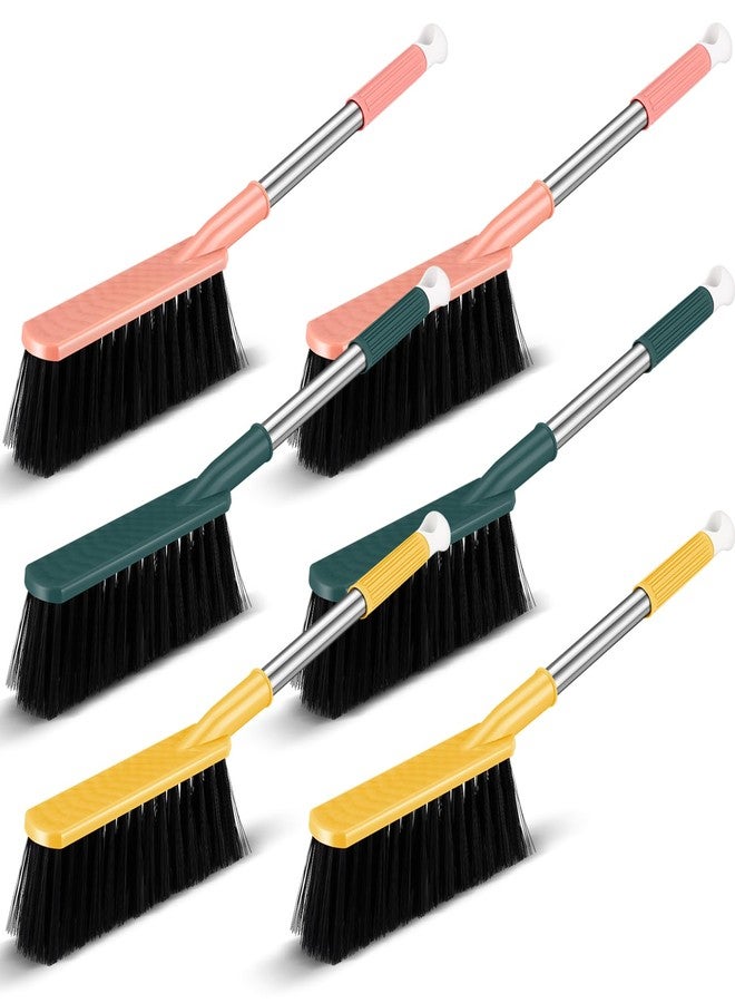 Teenyyou 6 Pcs 17'' Hand Broom Brush Soft Bristle Counter Brush Bed Cleaning Hand Broom Long Hair Remover for Car Floor Clothes Desk Sofa Couch Furniture Quilt Debris Small Particles Dust Sweeping - Image 1