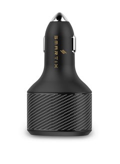 Smartix Smartix Premium 108W Car Charger USB-C PD 3.0 & QC 3.0 | 90W USB-C Fast Charger for Laptop, Phone & Tablet | Dual Port – Type-C & USB-A | All-Metal Body, MultiProtect Safety – Black  - Image 1