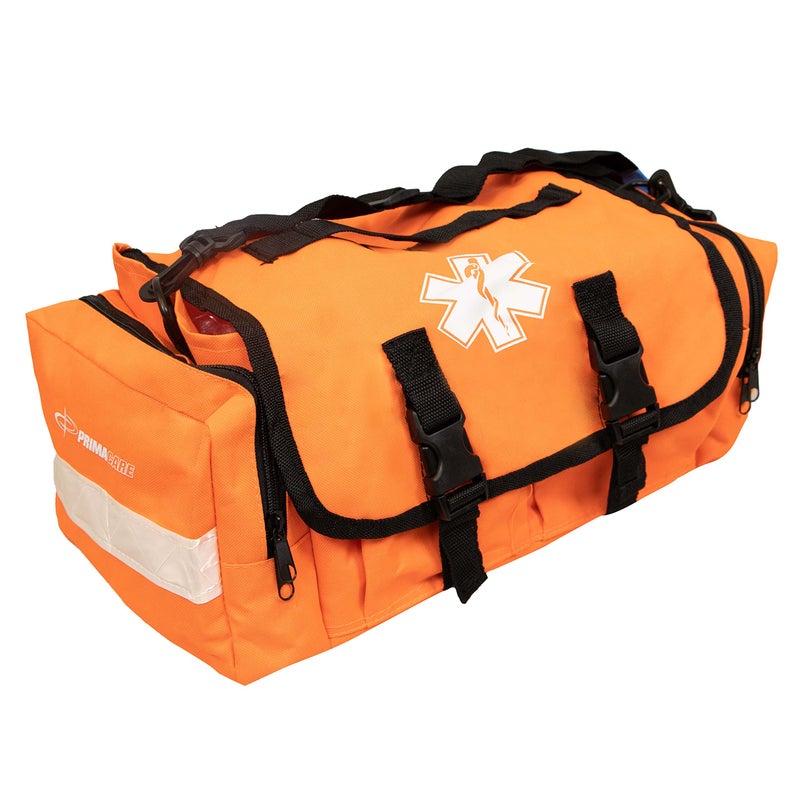 Primacare KB-RO24 Empty First Responder Bag, 16"x8"x7", Professional Compartment Kit Carrier for Trauma and Emergency Medical Supplies, Orange - Image 1