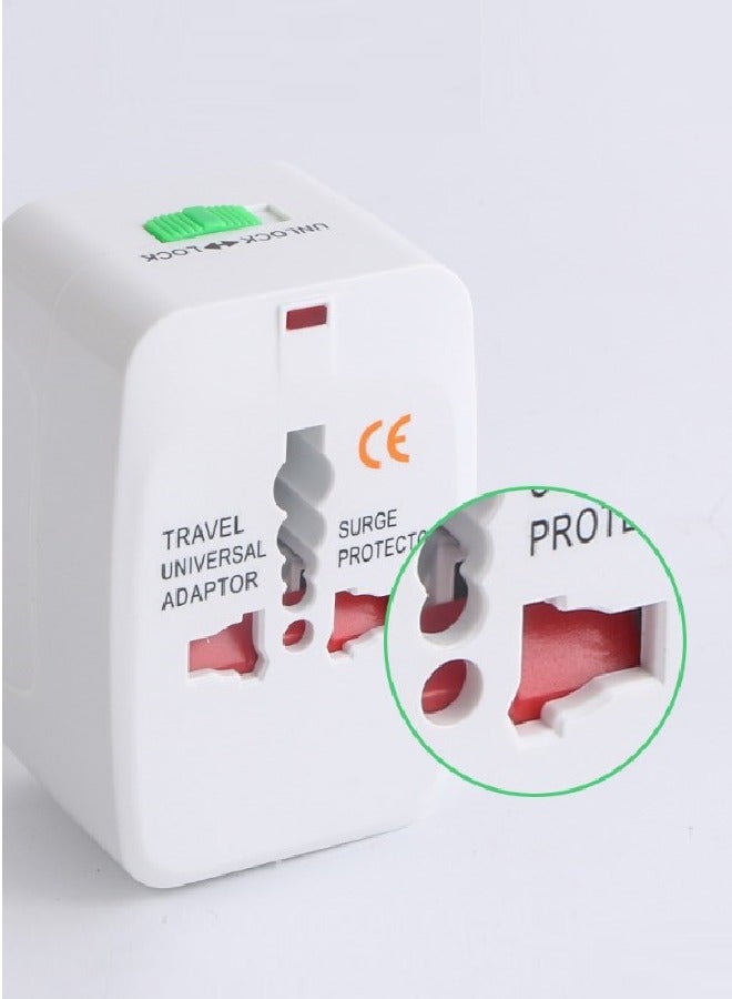 Worldwide Universal Travel Adapter Plug Converter Charger，1000W Multifunctional International Power Adapter Wall Charger with Child Safety Door,Global AC Outlet,White - Image 3