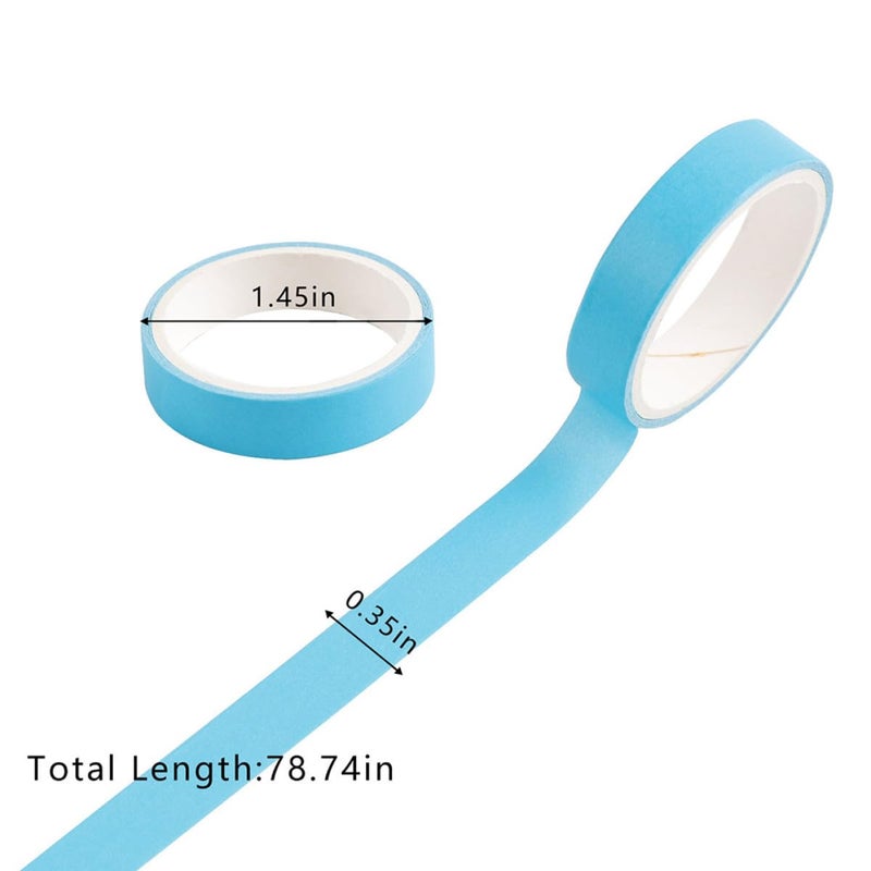 STOBAZA 24 لفة شريط واشي DIY حرفي سكرابوكينغ تدوين ألوان قوس قزح ماكارون - Image 3