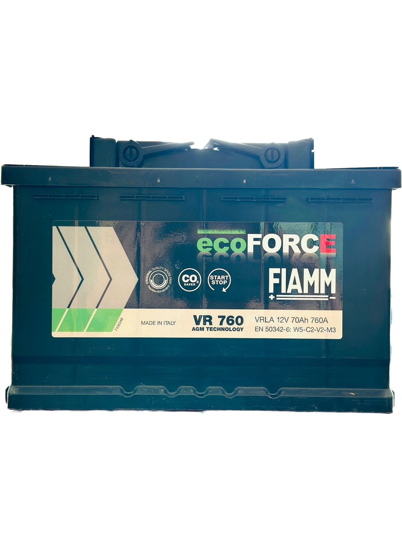 فيام بطارية سيارة AGM 12 فولت 70 أمبير/ساعة VR760 / DIN70 / L3 - Image 2