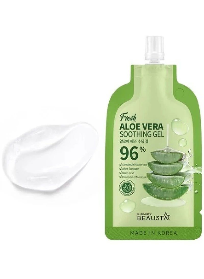 BEAUSTA 2 Pack A Soothing Gel for the Face and Body to Calm Irritated and Dry Skin Contains 96% Natural Aloe Vera Extract 20 Ml - Image 2