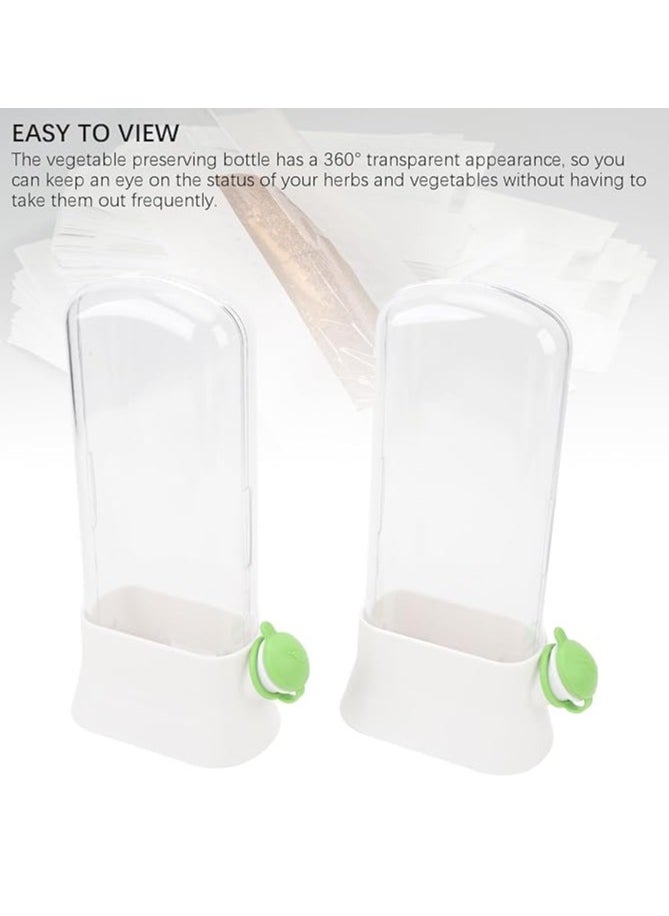 General Mint and vanilla storage organizer, fruit containers, large capacity fresh-keeping cups, transparent fresh-keeping containers, plant preservatives, kitchen preservatives  - Image 3