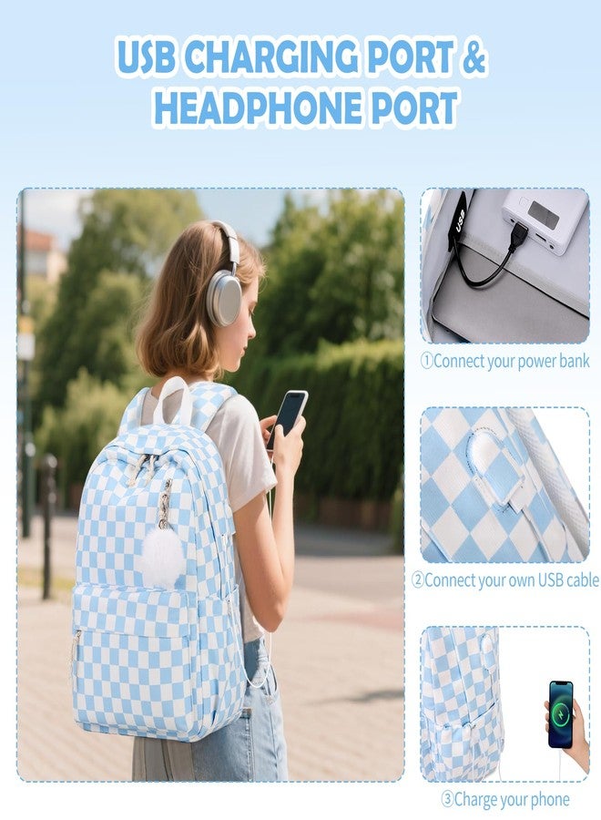ACESAK 20 Backpack, Blue Chessboard, Large, Backpack - Image 4