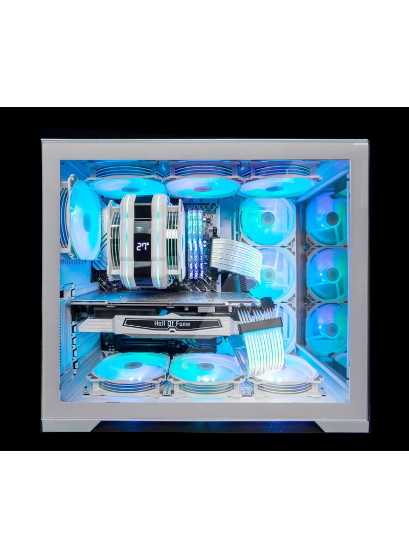 SYOSI M120D Plus CPU Cooler, CPU Air Cooler with Temperature Display Comes with Dual ARGB PWM 120mm Fans, Fit for Intel LGA 1700/1200 /115X /2011/2066 /1366 and AMD AM4/AM5 - Image 4