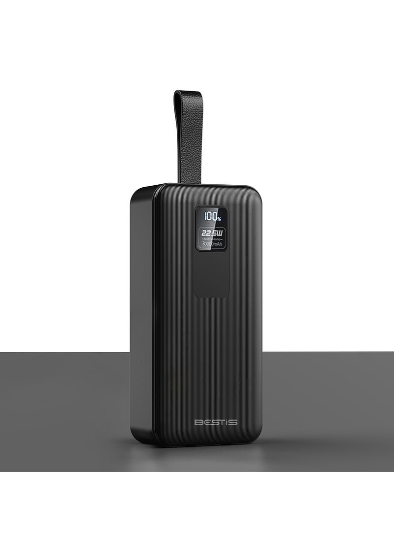 بيستيس  بنك طاقة بشاشة رقمية 30000 مللي أمبير في الساعة، بنك طاقة عالي السعة PD22.5W USB-C لتوصيل الطاقة وشحن سريع لهاتف iPhone16/16Pro/15/15 Pro Max، وSamsung، وiPad Pro، وMacBook Air/Pro، وأجهزة الشحن السريع  - Image 5