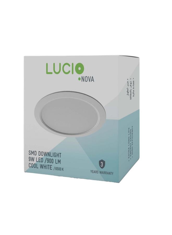 Lucio 9W 900-Lumens High Efficiency Energy-Saving Downlight Cool White DR46b-9W-6500K