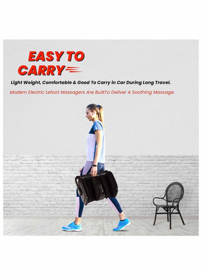 ZEITAKU LEFOOT Leg Foot Knee Calf Massager for Muscle Pain Relief and Improving Blood Circulation with Airbags Heat Massage Compression and Shiatsu Therapy  - Image 5