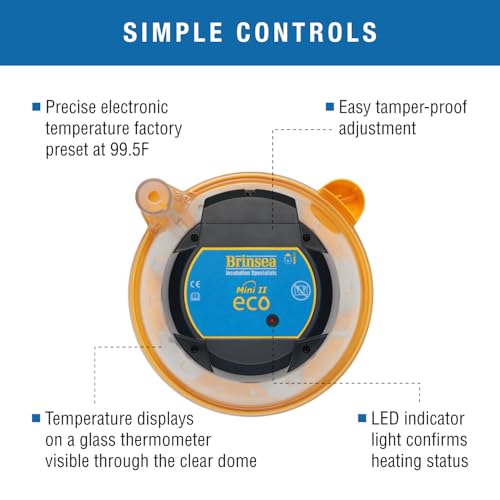 Brinsea Mini II Eco Manual Egg Incubator with External Water Top-Up, Fan Assisted Air Circulation for Hatching 10 Chicken, Duck, or Other Eggs, Ideal for Beginners - Image 3