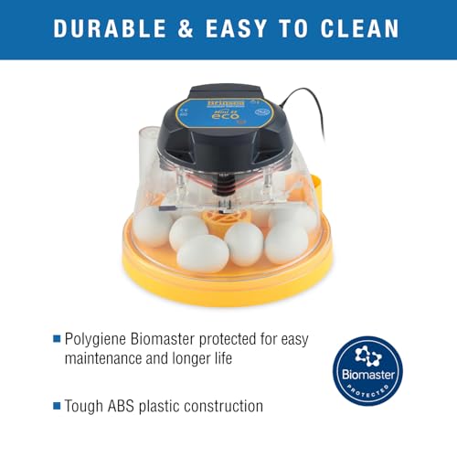 Brinsea Mini II Eco Manual Egg Incubator with External Water Top-Up, Fan Assisted Air Circulation for Hatching 10 Chicken, Duck, or Other Eggs, Ideal for Beginners - Image 5