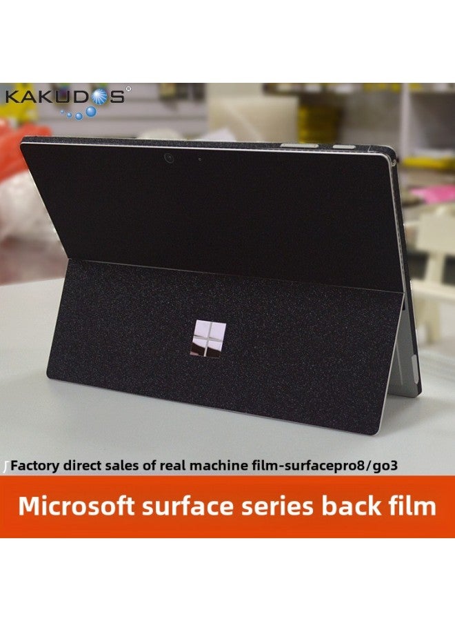 For  Surface Pro11 Back Film Tablet Computer Go4 Back Film Flat Shell Film Wholesale-Color:Surface Go3-Dimensions:Transparent Texture Of Flash Diamond (back And Edge Sticker) - Image 1