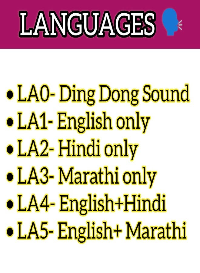DRMS Store Wireless Token Display System with Dual Multi Language Voice Announcement-2 .3 inch Digit Size (Ding Dong, English, Hindi, Marathi, English+Hindi, English+Marathi) 1 Year Warranty - Image 4