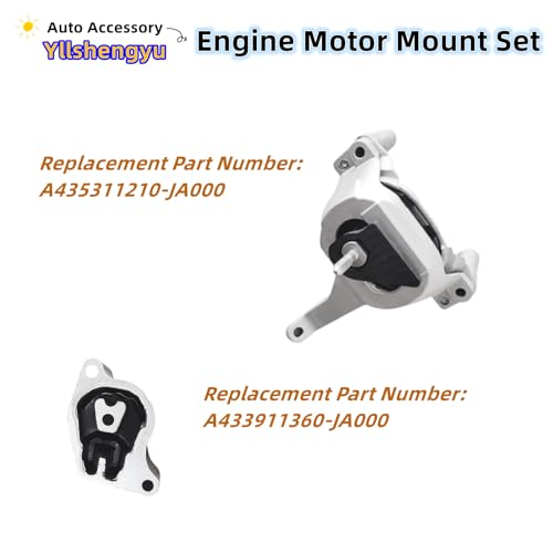 Yllshengyu 4Pcs Engine Motor Mount Set Fits for Nissan Altima 2007 2008 2009 2010 2011 2012 2013 2014 2015 2016 2017 2.5L A4350 A4353 A4340 A4339 - Image 4