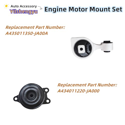 Yllshengyu 4Pcs Engine Motor Mount Set Fits for Nissan Altima 2007 2008 2009 2010 2011 2012 2013 2014 2015 2016 2017 2.5L A4350 A4353 A4340 A4339 - Image 5