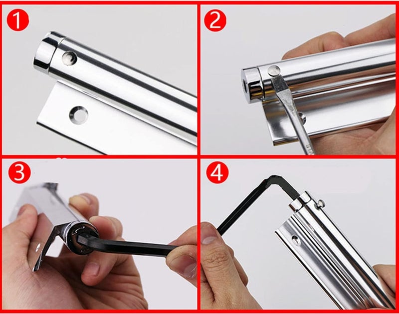 Defflo Automatic Door Closer, Adjustable Hydraulic Door Spring Closer for Interior Door, Door Closer for Home & Office, Safety Door Stopper for Room, Gate Spring - Image 5