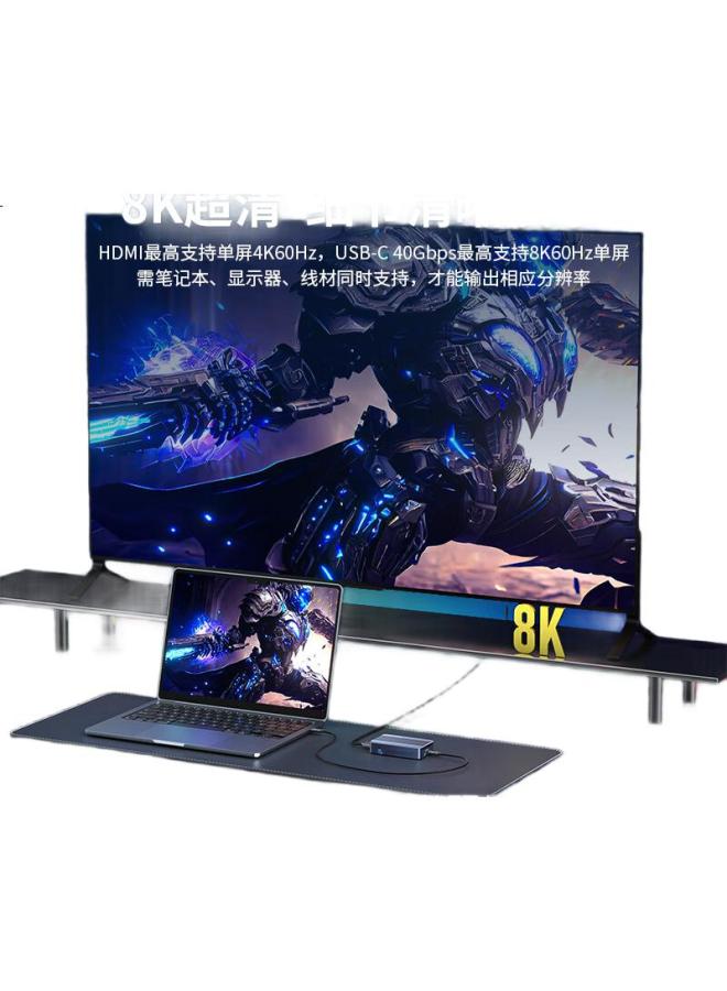 Acasis Thunderbolt Hard Drive Enclosure Expansion Dock Dual Drive Nvme M.2 Mobile Array Hard Drive Enclosure Ultra Hd 8K Thunderbolt Notebook Thunderbolt 3 Expansion Dock Tbu405Promax - Image 2