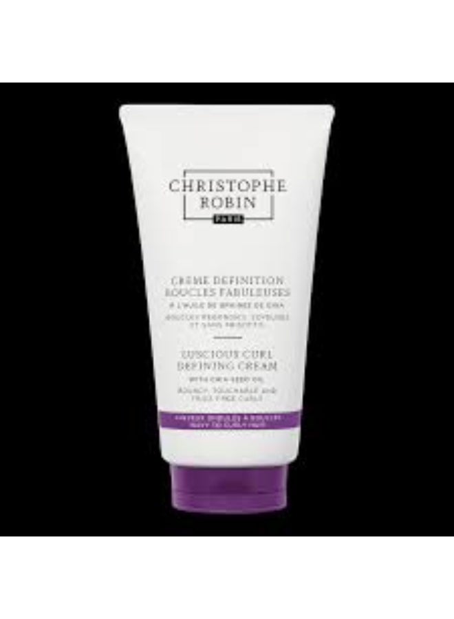 Christophe Robin Luscious Curl Defining Cream With Chia Seed Oil 150ml - Image 1