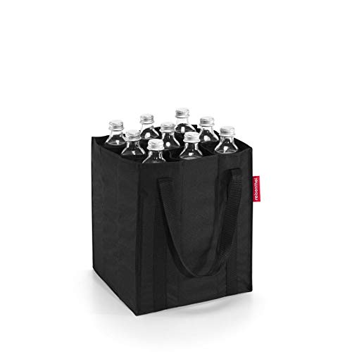 reisenthel bottlebag black - 9 compartments, easy recycling of bottles, carrying straps - Image 1