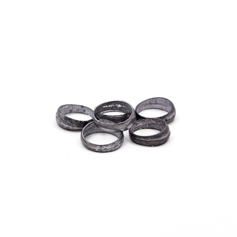 DOKCHAN Lead (Ranga) Ring | Ranga ki Ring Free Size for Astrology and Ayurved & Pooja (Weight : 6gm per pcs. | Pack of 7) - Image 4