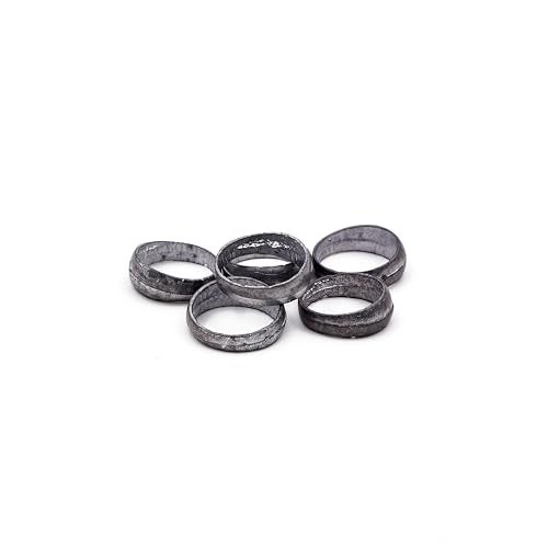 DOKCHAN Lead (Ranga) Ring | Ranga ki Ring Free Size for Astrology and Ayurved & Pooja (Weight : 6gm per pcs. | Pack of 7) - Image 1
