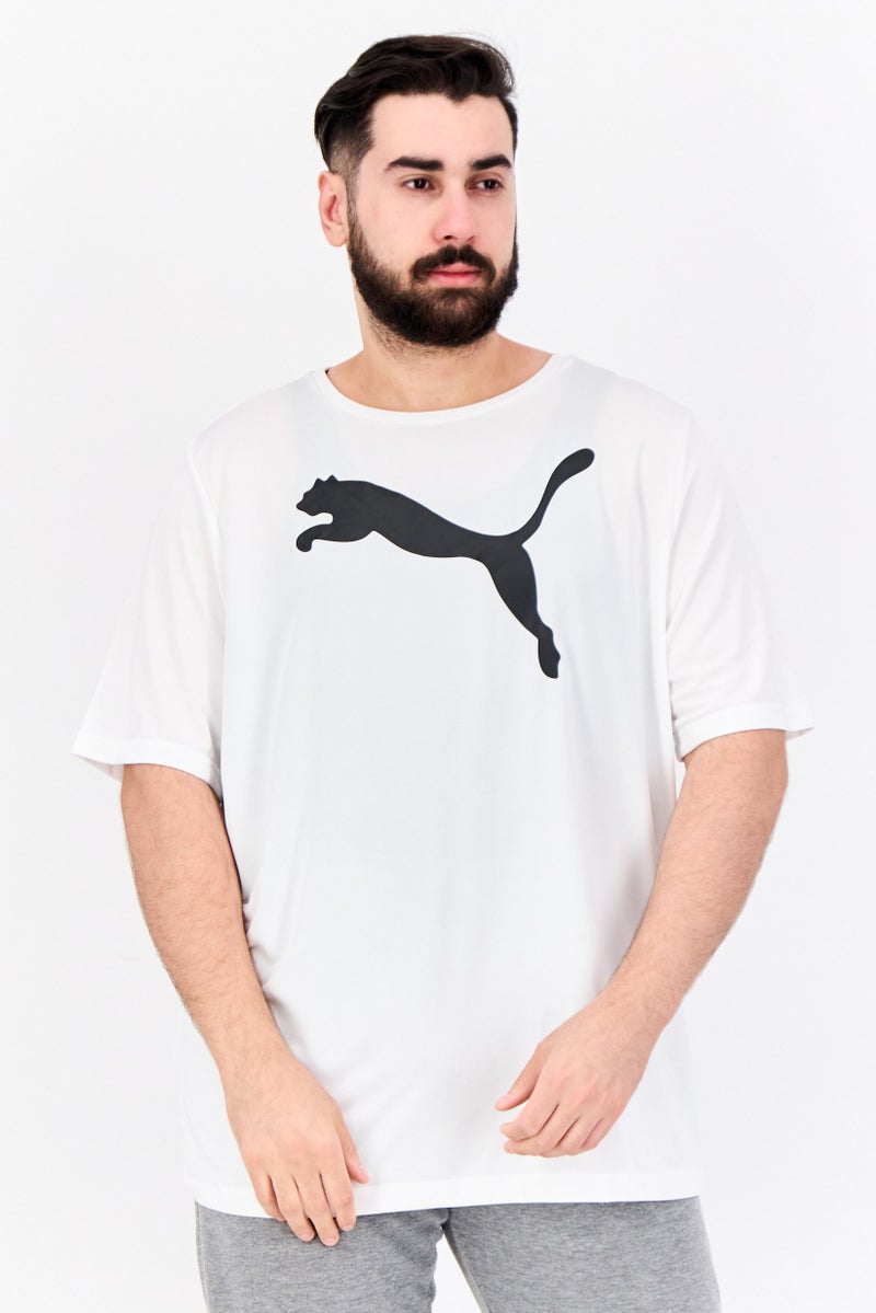 PUMA Men Sportswear Fit Training Short Sleeve T-Shirt, White - Image 1