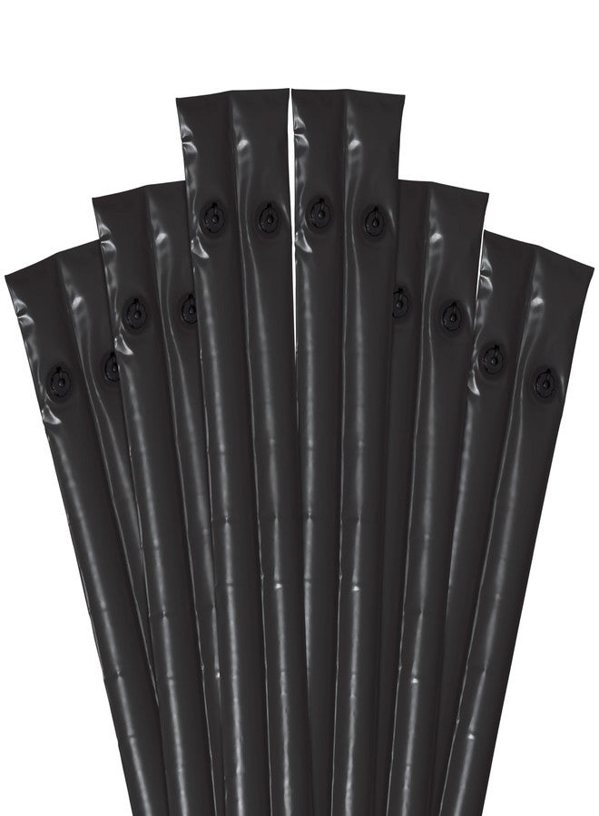 Robelle 8 ft. 6-Pack Premium Black Double Chamber Pool Cover Weights, .Premium Double Seams, .42 MM Thick Vinyl, Pool Water Bags, Oversized Screw Valve Cap, Water Tubes - Image 1