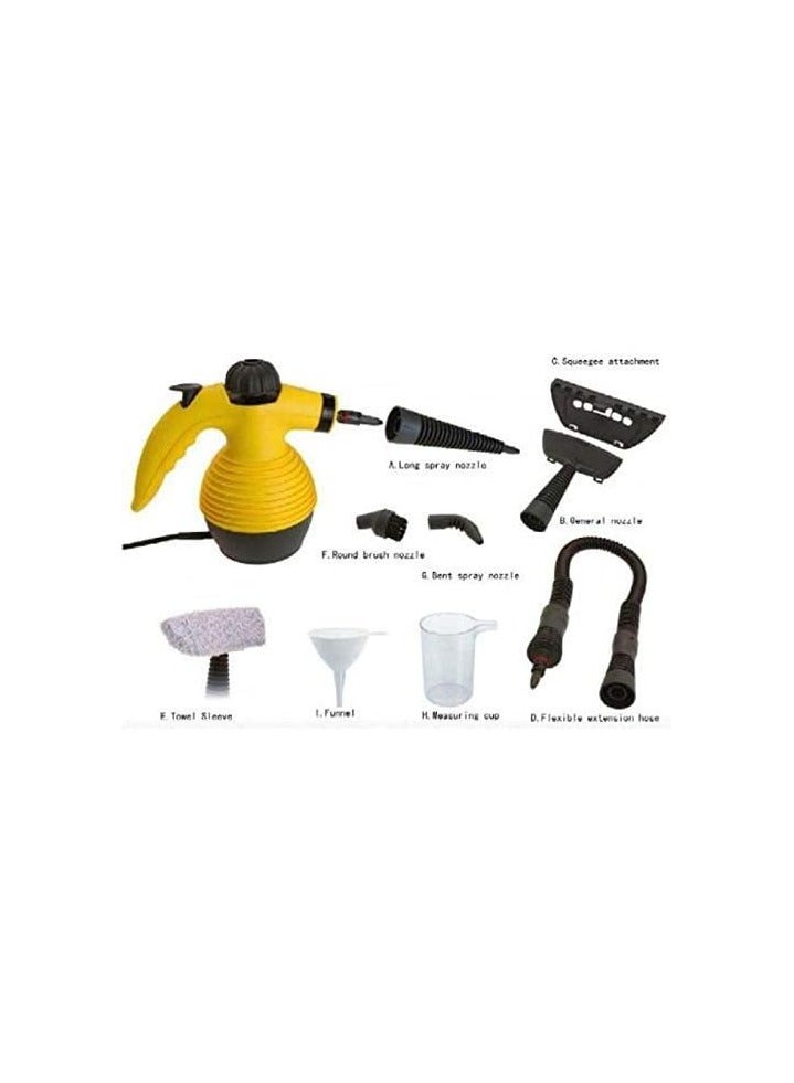 Portable Handheld Steam Cleaner 1000W Multifunctional High Temperature Pressurized Steam Cleaning Machine with 8 PCS Accessory for Kitchen Sofa Bathroom Car Window - Image 2
