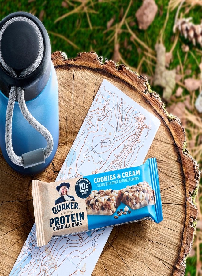 Quaker Protein Granola Bars, 2 Flavor Variety Pack, 10g Protein, 1.41 oz Bars, 20ct - Image 5