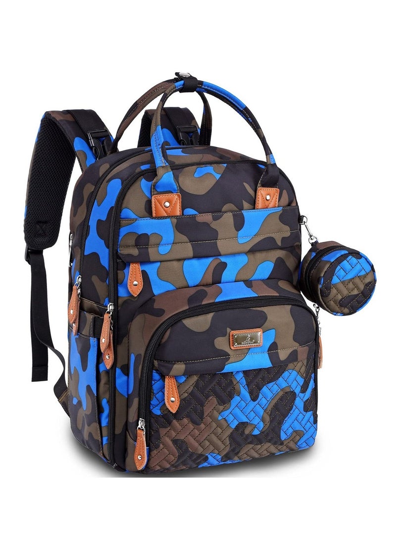 BabbleRoo Multifunctional Waterproof Diaper Bag, Essential Travel Baby Tote with Changing Pad, Baby Carrier and Pacifier Cover - Unisex, Dark Grey - Image 1