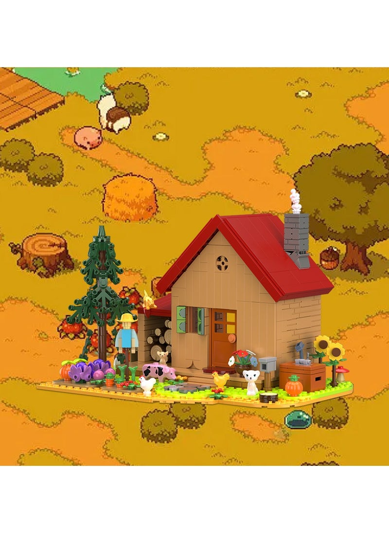 General Stardew Valley Stardew Valley Farmhouse Small Particles Puzzle Building Block Toys for Kids  - Image 1