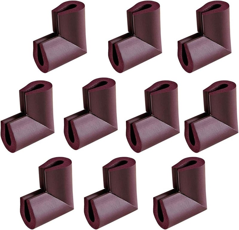 klarako Glass Table Corner Bumpers, Furniture Corner Protectors Guards Keep Baby from Sharp Injuries klarakoBrown, 55x55x8mm - Image 3